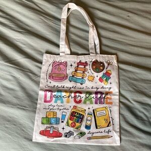 Colorful Teacher Tote Bag